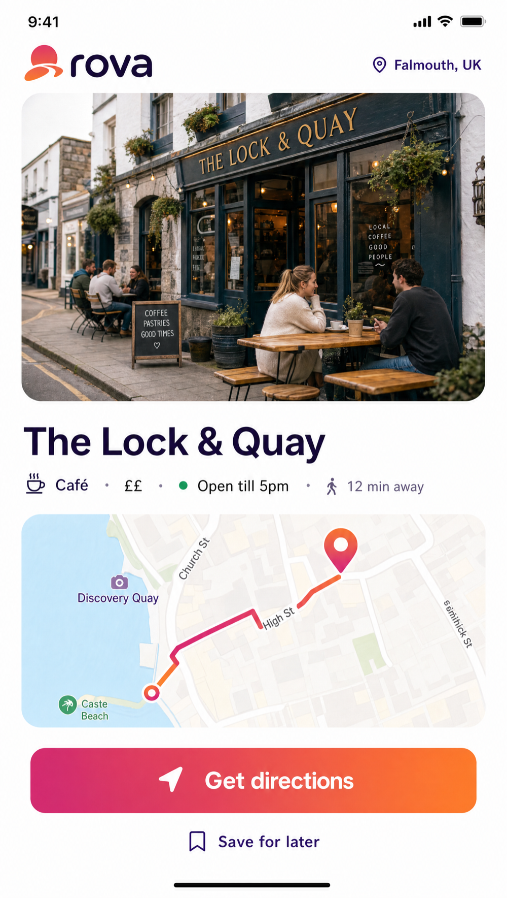 rova: place details and directions